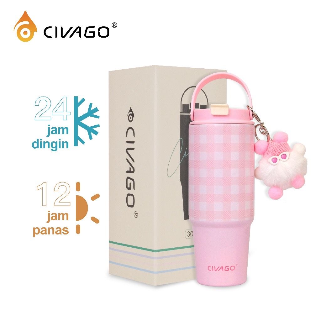 Mug Sedotan Termal untuk Wanita