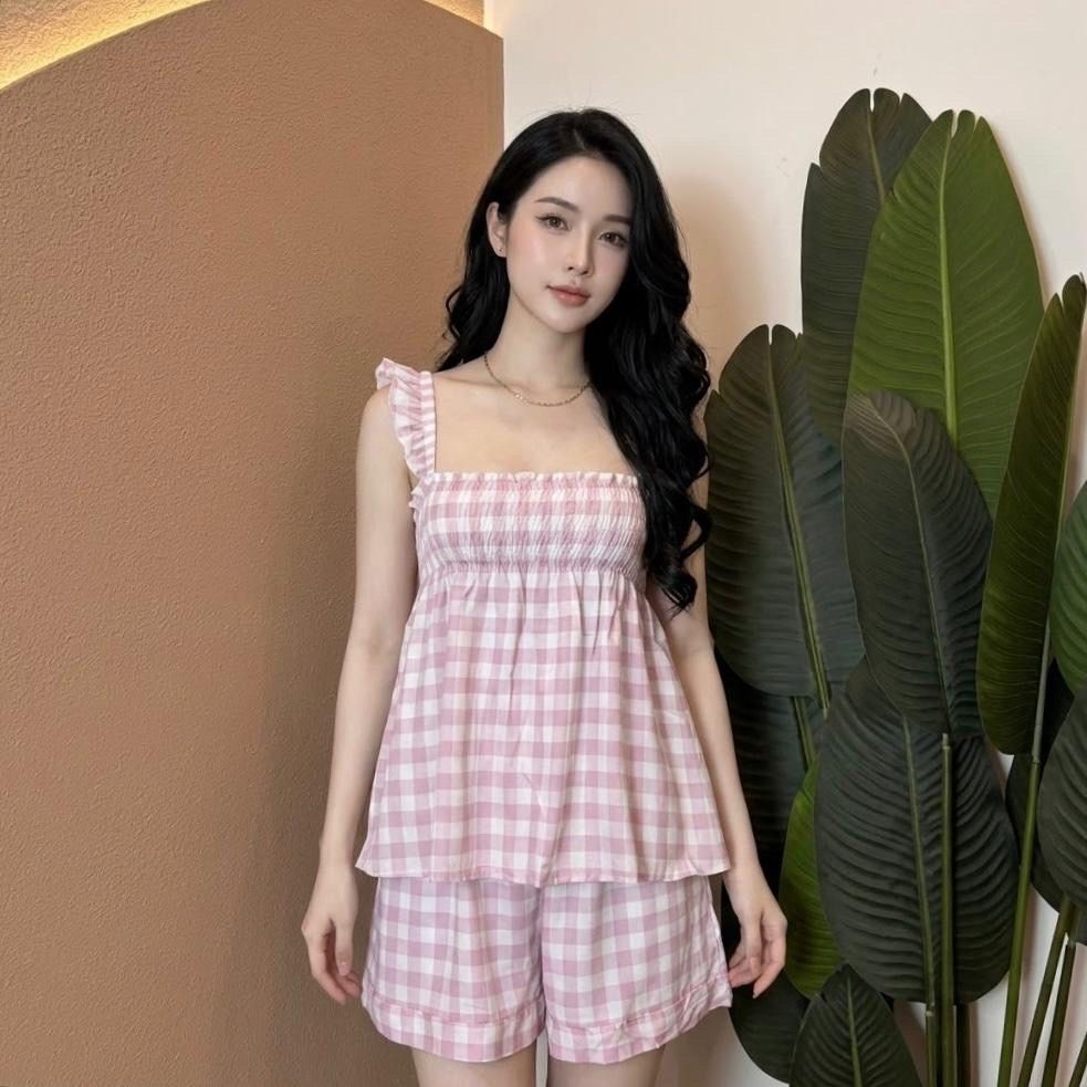 Anetha One Set Rayon Premium Baju Atasan Bawahan Wanita Motif Nyaman
