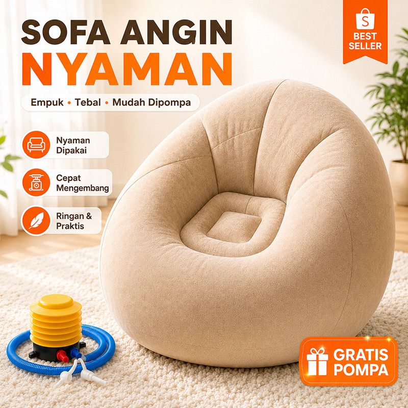 CUTEHOME Sofa Tiup Sofa Santai